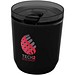 Hudson 180 ml doppelwandiger Becher aus recyceltem Kunststoff, schwarz