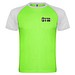 Indianapolis T-Shirt Unisex aus recyceltem Material, Fluor Green / schwarz, S