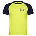 Indianapolis T-Shirt Unisex aus recyceltem Material, Fluor Yellow / schwarz, M