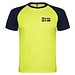 Indianapolis T-Shirt Unisex aus recyceltem Material, Fluor Yellow / schwarz, S