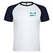 Indianapolis T-Shirt Unisex aus recyceltem Material, weiß / Navy Blue, L