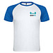 Indianapolis T-Shirt Unisex aus recyceltem Material, weiß / royalblau, L