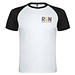 Indianapolis T-Shirt Unisex aus recyceltem Material, weiß / schwarz, L