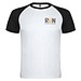 Indianapolis T-Shirt Unisex aus recyceltem Material, weiß / schwarz, S