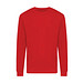 Iqoniq Zion Rundhals-Sweater aus recycelter Baumwolle, rot, S