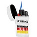 Jet-Flame Feuerzeug Rubber Fan-Edition mit WM-Motiv Meister, Weiß