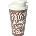 Kaffeebecher Premium Deluxe, weiss/weiss