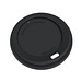 Kaffeebecher ToGo mit Deckel, 200 ml, schlichtes schwarz