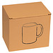 Kaffeetasse aus Keramik, 300ml, blau