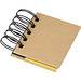 Kleines Ringbuch mit Haftmarkerstreifen und Haftnotizen, braun