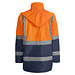 Kombinierter, gesteppter Parka Merak mit High Visibility, XL, navy/fluor orange