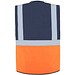 Korntex® Comfort Warnweste Hamburg, Multifunktional, M, Marineblau / Signal-Orange