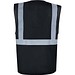Korntex® Comfort Warnweste Hamburg, Multifunktional, L, Schwarz