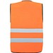 Korntex® Warnweste Comfort-Fit Soltau, Schwarzer Saum, L/XL, Signal-Orange