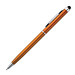 Kugelschreiber mit Touchfunktion, blaue Mine, orange