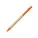 Druckkugelschreiber aus Papier, blaue Mine, orange
