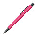 Kunststoff-Kugelschreiber "Galway" mit Clip aus Metall, blaue Mine, pink