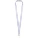 Lana Sublimation Lanyard aus recyceltem PET Kunststoff, weiss, 25mm