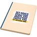 Liliana A5 Zuckerrohr und RPET Softcover Notizbuch, Ozeanblau