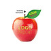 LogoFrucht Apfel rot - Goldberry + Apfelblatt