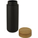 Lumi 300 ml Keramikbecher mit Bambusdeckel, schwarz