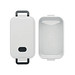 Lunchbox recyceltes PP 800 ml INDUS, Weiß