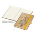 Geiger-Notes Match-Book Creme Bestseller Notizbuch A4 Natura braun, inkl. Druck, gelb