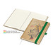 Geiger-Notes Match-Book Creme Bestseller Notizbuch A4 Natura braun, inkl. Druck, grün