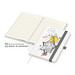 Geiger-Notes Match-Book Creme Bestseller Notizbuch Natura A5, inkl. Druck, silbergrau