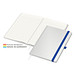 Geiger-Notes Match-Book green+blue Notizbuch A4 Cover-Star Recycling-Matt, inkl. Druck auf Einband, mittelblau