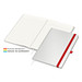 Geiger-Notes Match-Book green+blue Notizbuch A4 Cover-Star Recycling-Matt, inkl. Druck auf Einband, rot