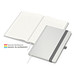 Geiger-Notes Match-Book green+blue Notizbuch A5 Natura Recycling, inkl. Druck, silbergrau