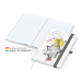 Geiger-Notes Match-Book White Bestseller Notizbuch A4 Natura, inkl. Druck, silbergrau