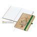 Geiger-Notes Match-Book White Bestseller Notizbuch A5 Natura braun, inkl. Druck, grün