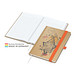 Geiger-Notes Match-Book White Bestseller Notizbuch A5 Natura braun, inkl. Druck, orange