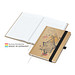 Geiger-Notes Match-Book White Bestseller Notizbuch A5 Natura braun, inkl. Druck, schwarz