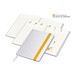 Geiger-Notes Match-Hybrid green+blue Notizbuch A5 Cover-Star Recycling-Matt, inkl. Druck, gelb