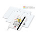 Geiger-Notes Match-Hybrid White Bestseller Notizbuch A5, Natura, inkl. Druck, schwarz