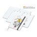 Geiger-Notes Match-Hybrid White Bestseller Notizbuch A5, Natura, inkl. Druck, silbergrau