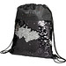 Mermaid Rucksack mit Kordelzug und Pailletten, schwarz Mermaid Rucksack mit Kordelzug und Pailletten, schwarz