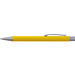 LANCE® Softtouch Metallkugelschreiber Abu-Dhabi, Beschläge silber matt, blaue Mine, gelb