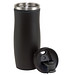 Metall-Isolierbecher Smooth, 400 ml, schwarz/schwarz