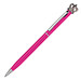 Metall-Drehkugelschreiber Crown, blaue Mine, Pink