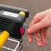 METMAXX® Einkaufswagen-Chip Schlüsselanhänger Style&Open, silber