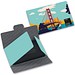 Polyclean Microfaser-Prägetuch, 20x20 cm im Papieretui, All-Inklusive-Paket, schwarz