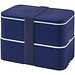 MIYO Doppel-Lunchbox, doppellagig, blau