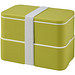MIYO Doppel-Lunchbox, doppellagig, limone, limone, weiß