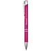 Moneta Druckkugelschreiber aus Aluminium (blaue Mine), magenta