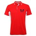Montmelo Sport Poloshirt Unisex, rot / weiß, L