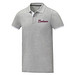 Morgan Polo für Herren, zweifarbig, heather grau, XL